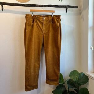 J.Crew Golden Honey Corduroy High Rise Relaxed Fit Pants Women's Size 35 / 20